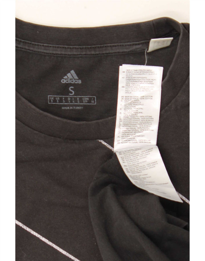 Adidas Mens Graphic T-Shirt Top Small Black Cotton