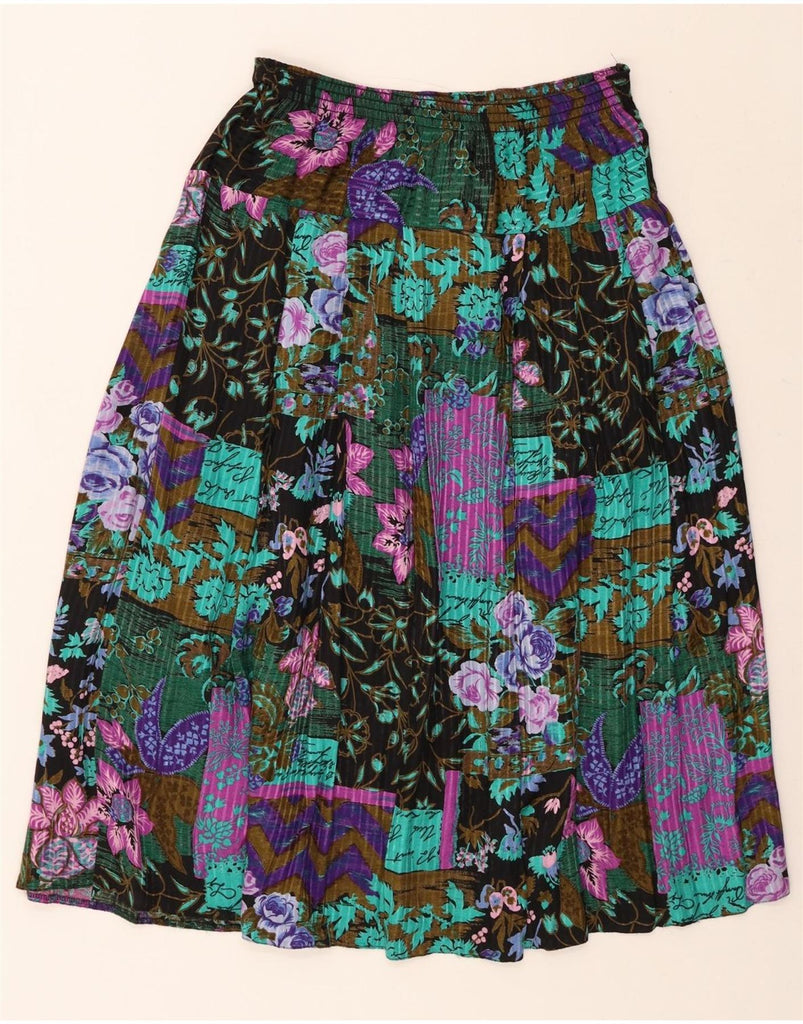 MICHAEL H Womens 2 Piece Skirt Set US 14 XL W32  Multicoloured Floral Vintage Michael H and Second-Hand Michael H from Messina Hembry 
