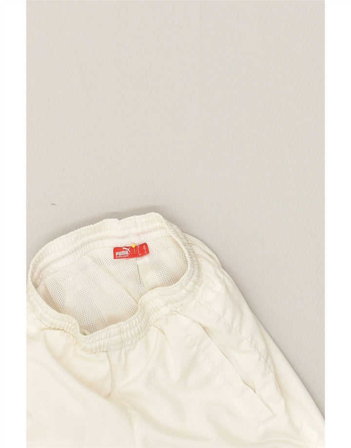 PUMA Boys Graphic Sport Shorts  7-8 Years White Polyester | Vintage Puma | Thrift | Second-Hand Puma | Used Clothing | Messina Hembry 