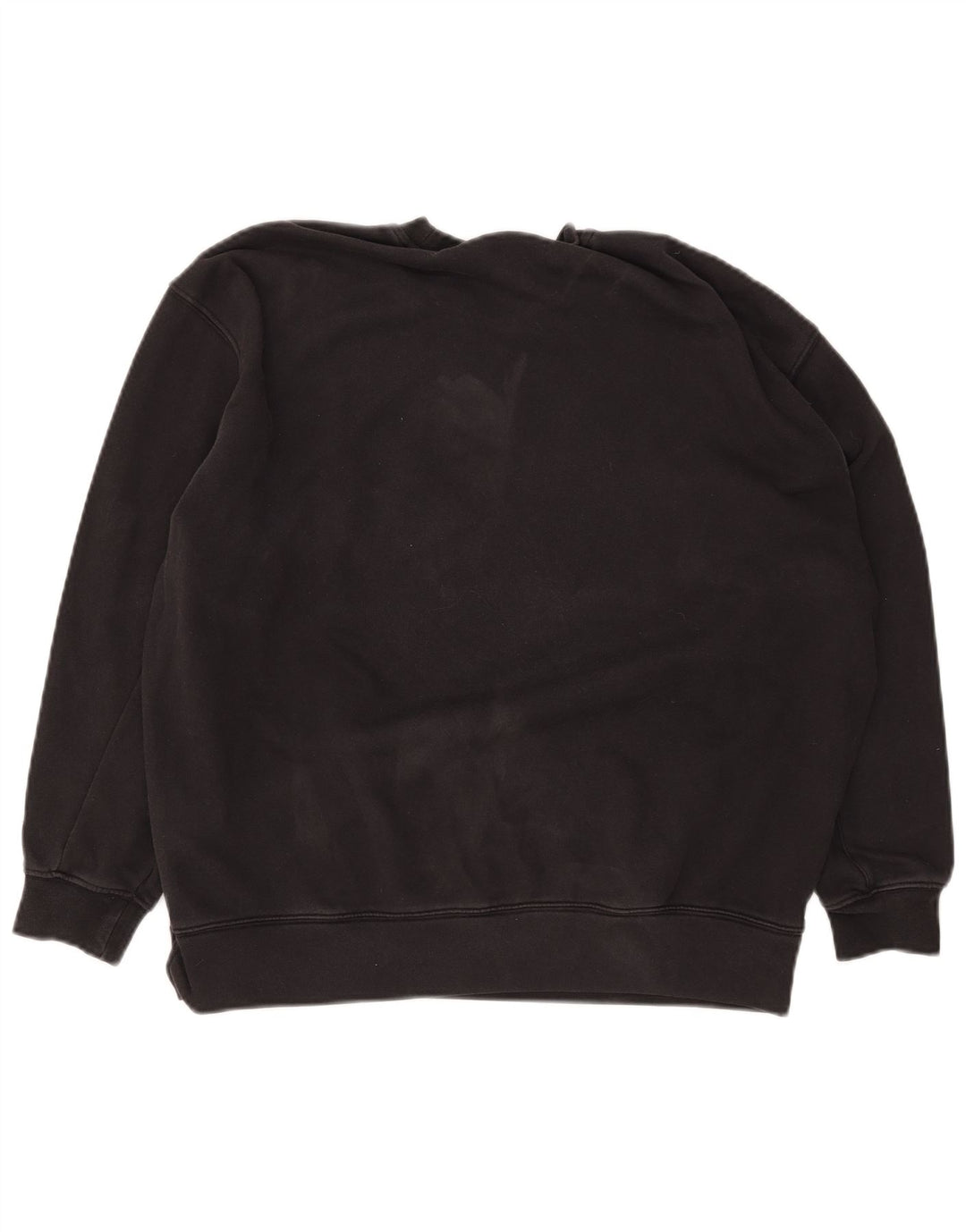 Adidas Womens Graphic Oversized Sweatshirt Jumper UK 12 Medium Black Cotton