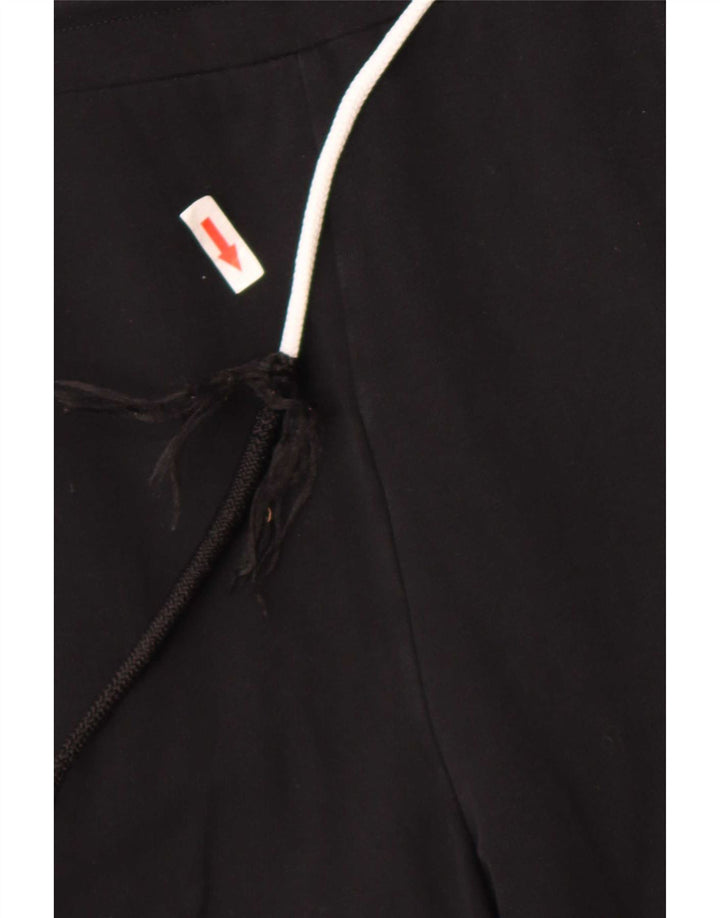 Marks & Spencer Womens Tracksuit Trousers UK 14 Large Black Cotton