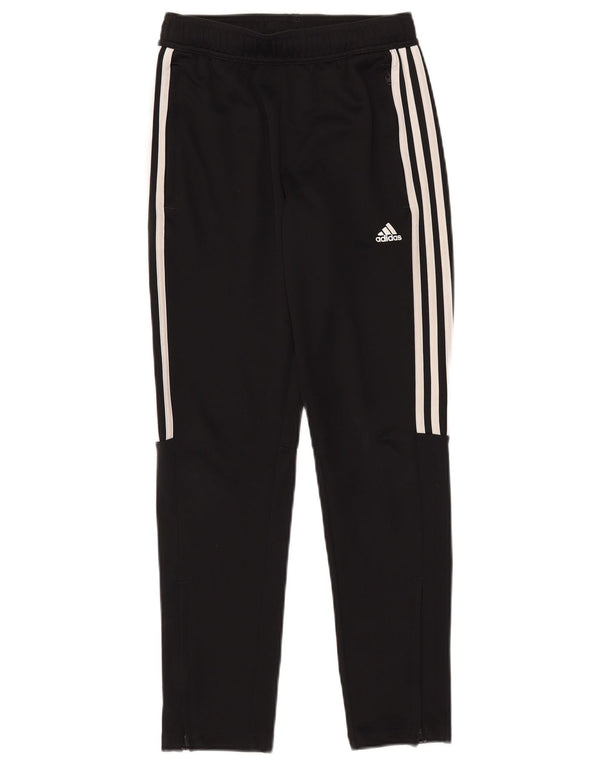 Adidas Boys Aeroready Tracksuit Trousers 11-12 Years Black Polyester