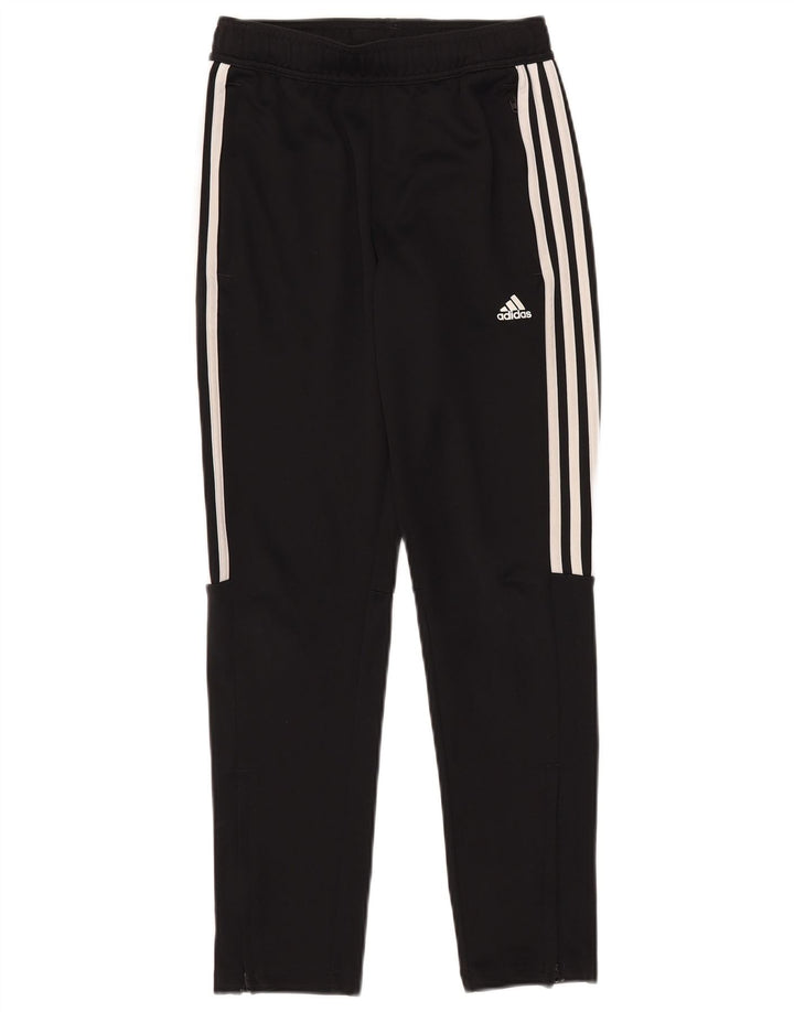 Adidas Boys Aeroready Tracksuit Trousers 11-12 Years Black Polyester