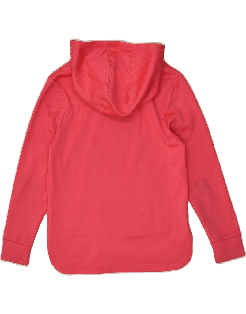 ADIDAS Girls Graphic Hoodie Jumper 10-11 Years Medium Pink Polyester | Vintage Adidas | Thrift | Second-Hand Adidas | Used Clothing | Messina Hembry 