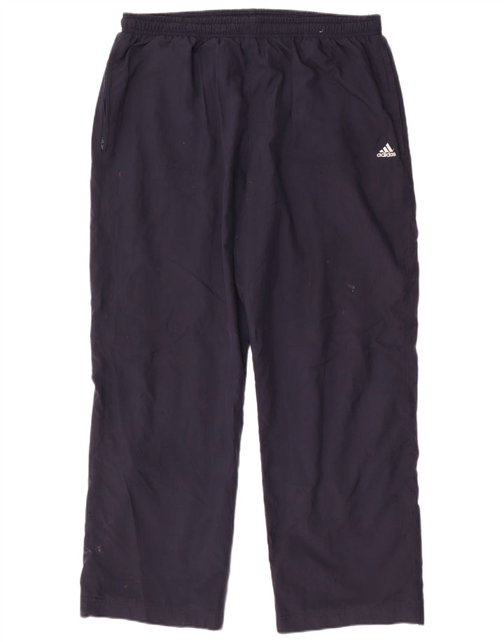 Adidas Mens Tracksuit Trousers Large  Navy Blue Polyester