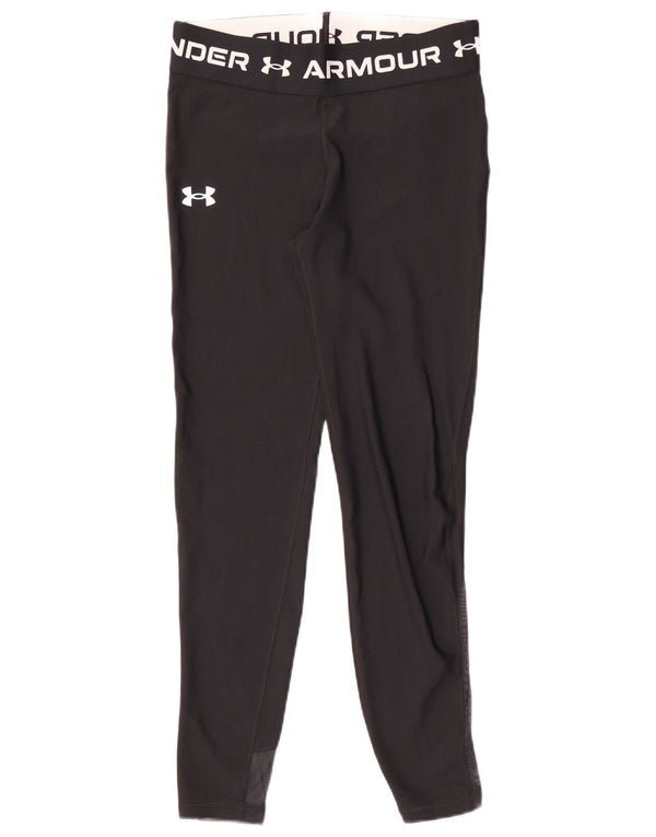 Under Armour Girls Graphic Leggings 12-13 Years Black Polyamide