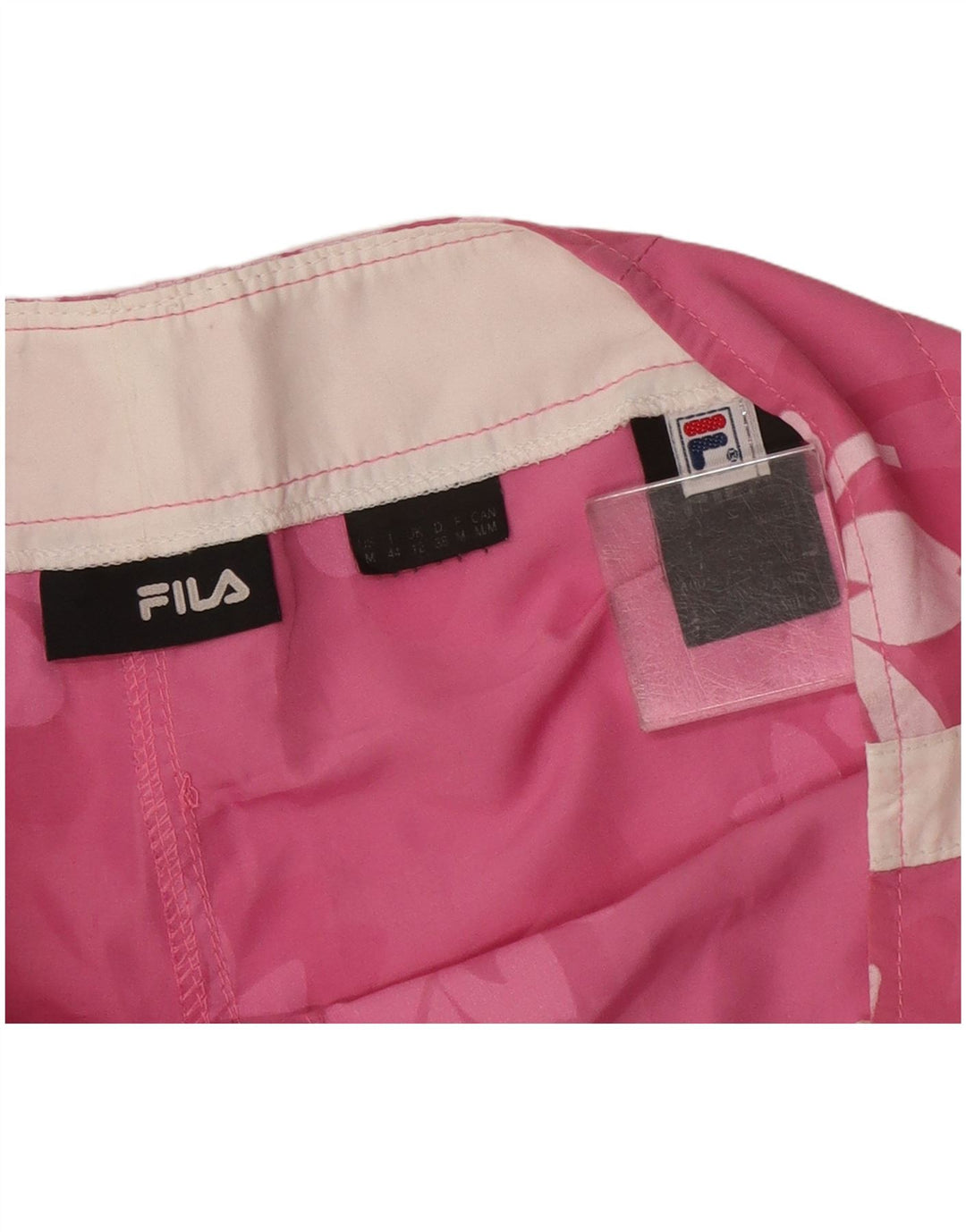 Fila Womens Swimming Shorts UK 12 Medium  Pink Floral Polyamide