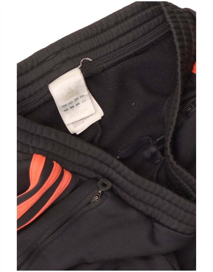 Adidas Womens Tracksuit Trousers UK 12 Medium Grey Polyester