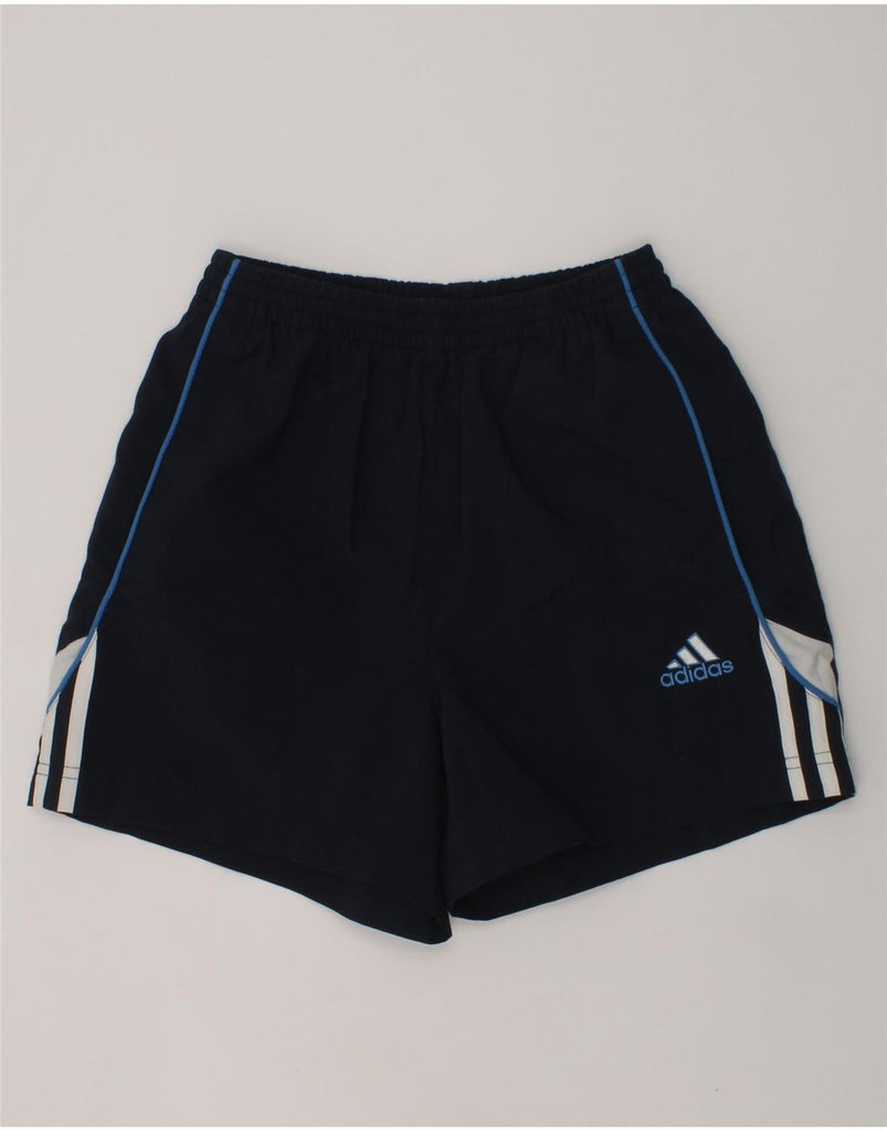 ADIDAS Boys Climalite Sport Shorts 11-12 Years Navy Blue Polyester | Vintage Adidas | Thrift | Second-Hand Adidas | Used Clothing | Messina Hembry 