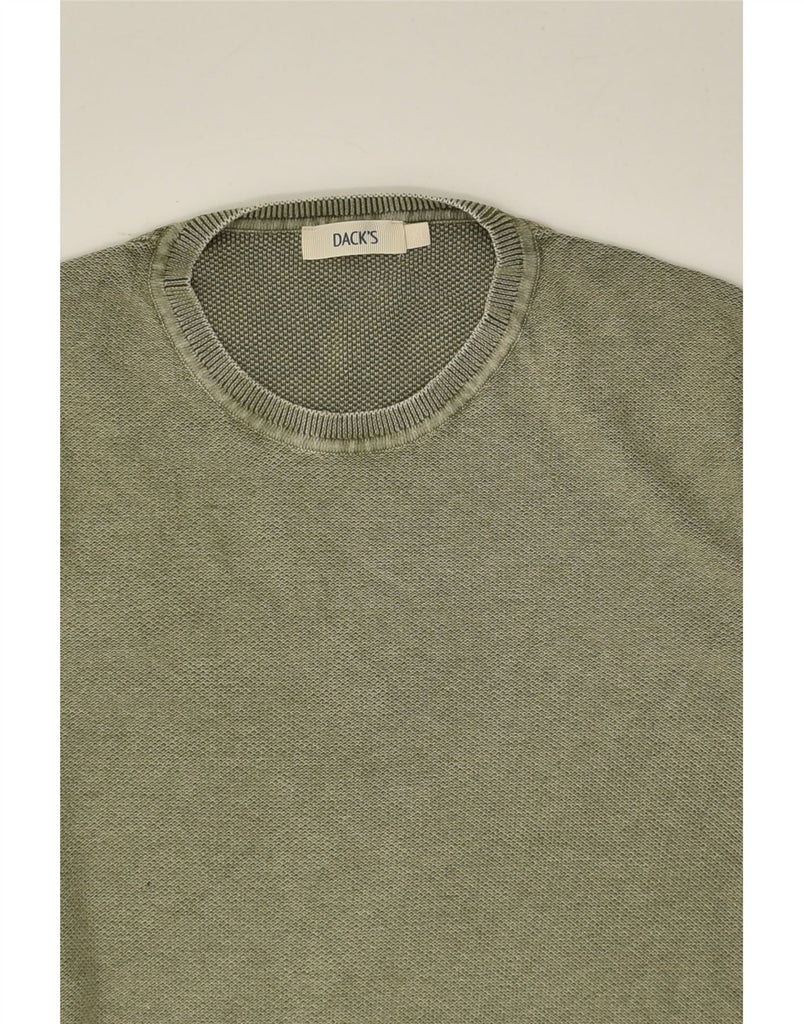 DACK'S Mens Sweatshirt Jumper XL Khaki Cotton | Vintage Dack's | Thrift | Second-Hand Dack's | Used Clothing | Messina Hembry 