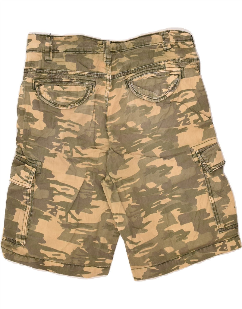 SCORPION BAY Mens Cargo Shorts W30 Medium Khaki Camouflage Cotton | Vintage Scorpion Bay | Thrift | Second-Hand Scorpion Bay | Used Clothing | Messina Hembry 