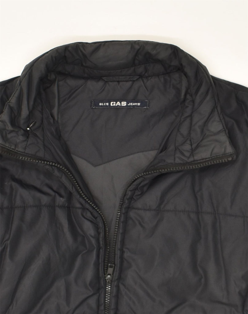 GAS Womens Padded Jacket UK 18 XL Black Polyester | Vintage Gas | Thrift | Second-Hand Gas | Used Clothing | Messina Hembry 