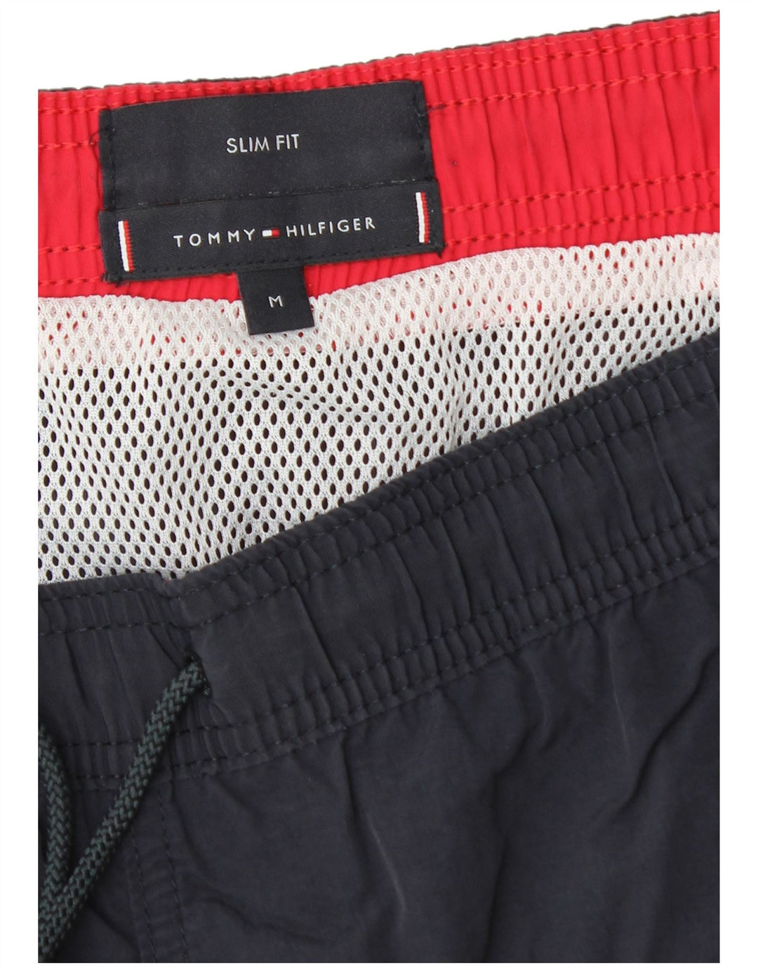 Tommy Hilfiger Mens Slim Fit Swimming Shorts Medium Navy Blue Colourblock