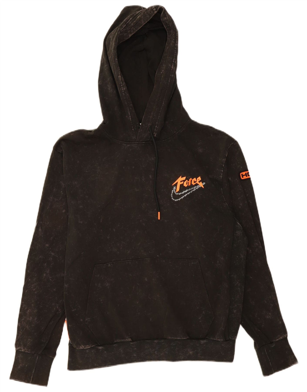 Nike Mens Dri Fit Hoodie Jumper Medium Khaki Flecked Cotton