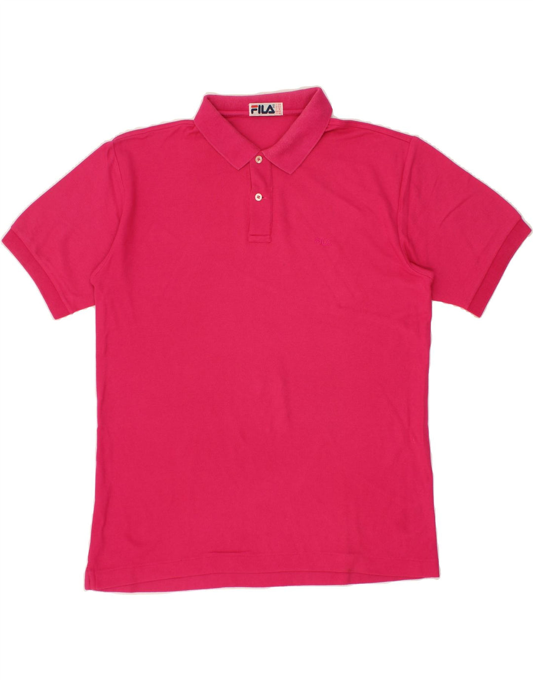 FILA Mens Polo Shirt IT 54 XL Pink Cotton Vintage Fila and Second-Hand Fila from Messina Hembry 
