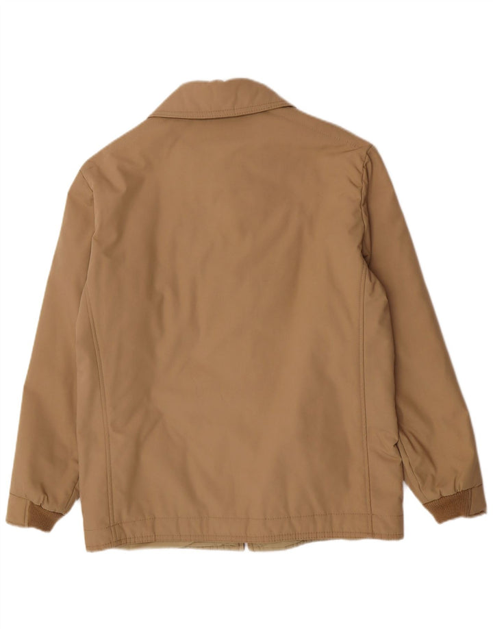 Vintage Mens Bomber Jacket IT 52 XL Brown