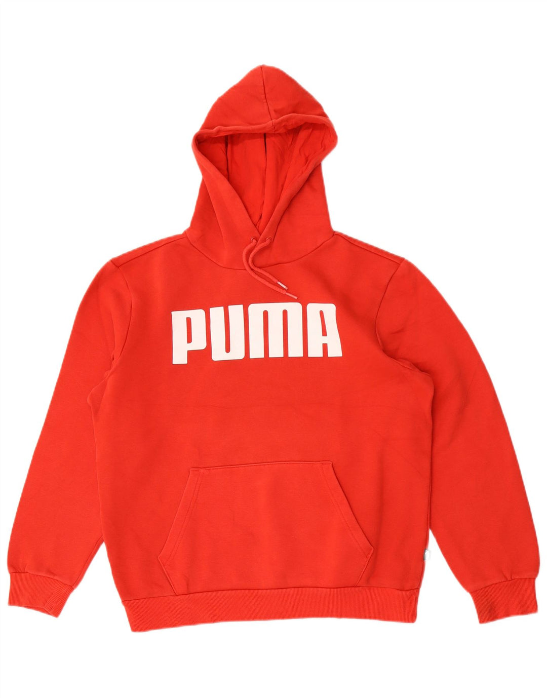 Puma Mens Graphic Hoodie Jumper Small Red Cotton