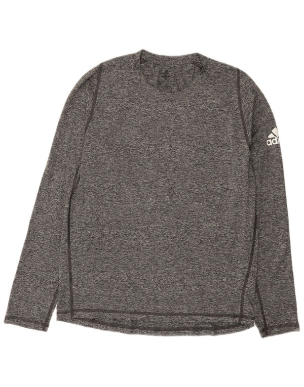 Adidas Mens Aeroready Top Long Sleeve Medium Grey Flecked