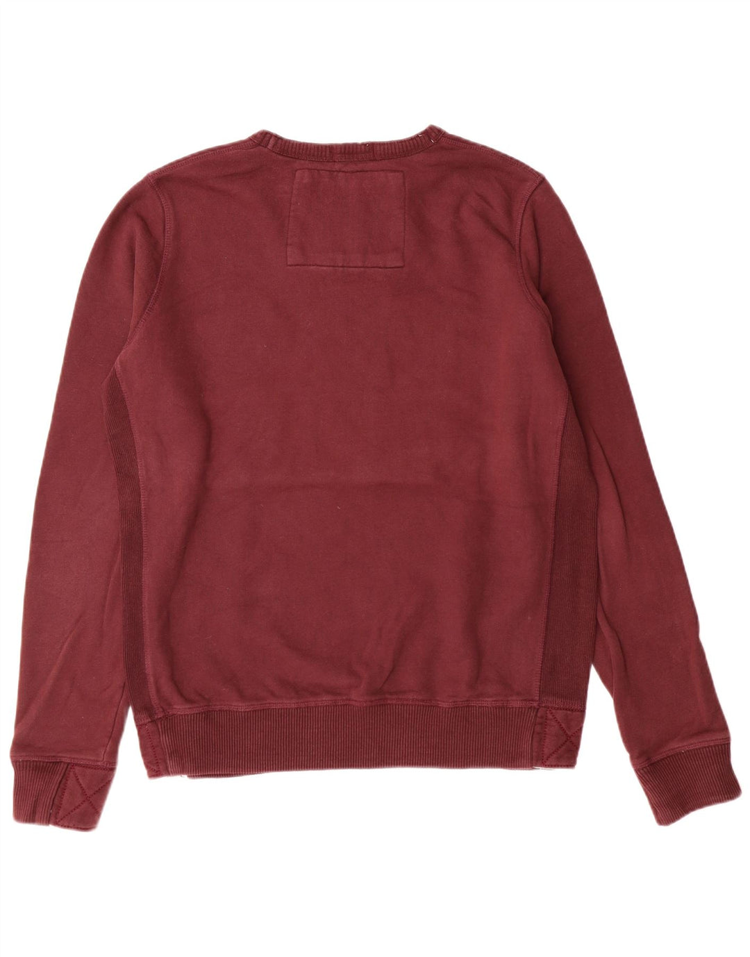 Superdry Mens Graphic Sweatshirt Jumper Large Burgundy Cotton