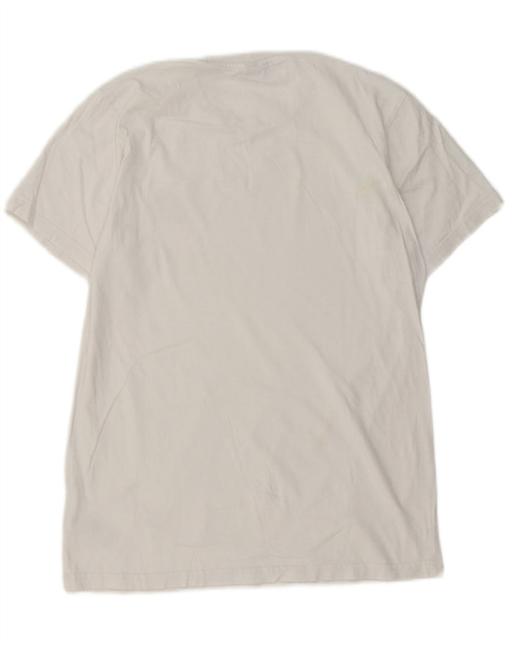 Ellesse Mens T-Shirt Top Small White Cotton