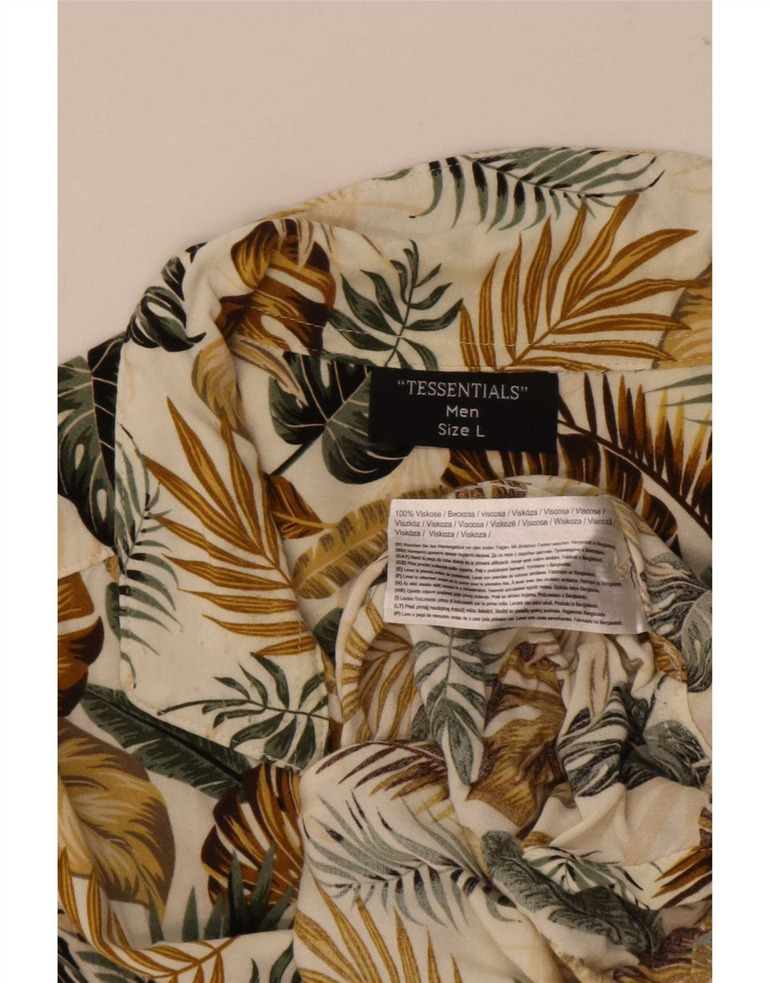 Tessentials Mens Hawaiian Short Sleeve Shirt Large Multicoloured Floral