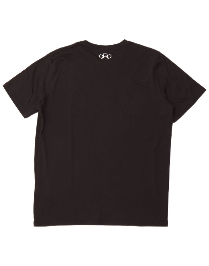 UNDER ARMOUR Mens Graphic T-Shirt Top XL Black Cotton