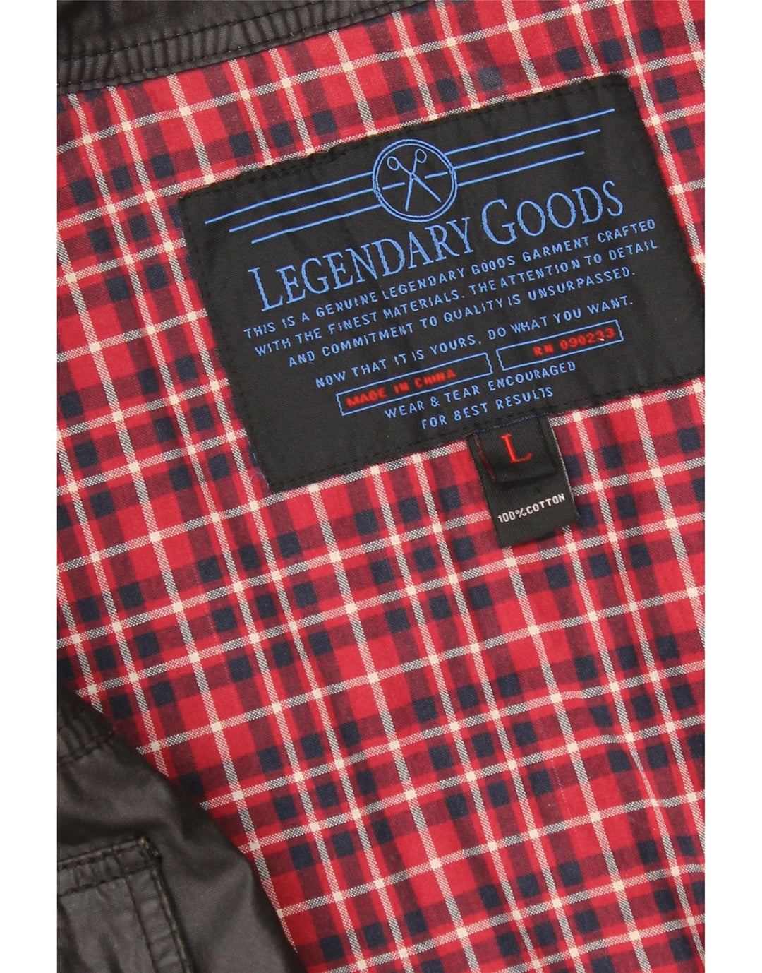 Vintage Mens Utility Jacket UK 40 Large Black Cotton