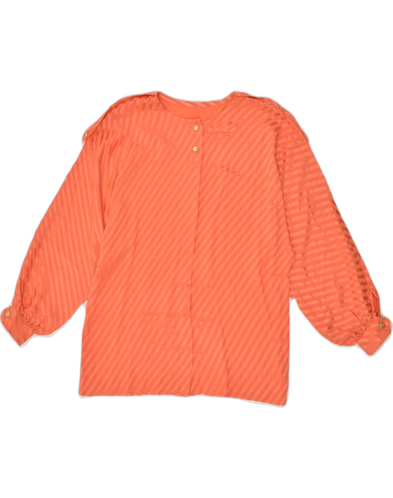 VINTAGE Womens Shirt Blouse UK 14 Medium Orange | Vintage Vintage | Thrift | Second-Hand Vintage | Used Clothing | Messina Hembry 