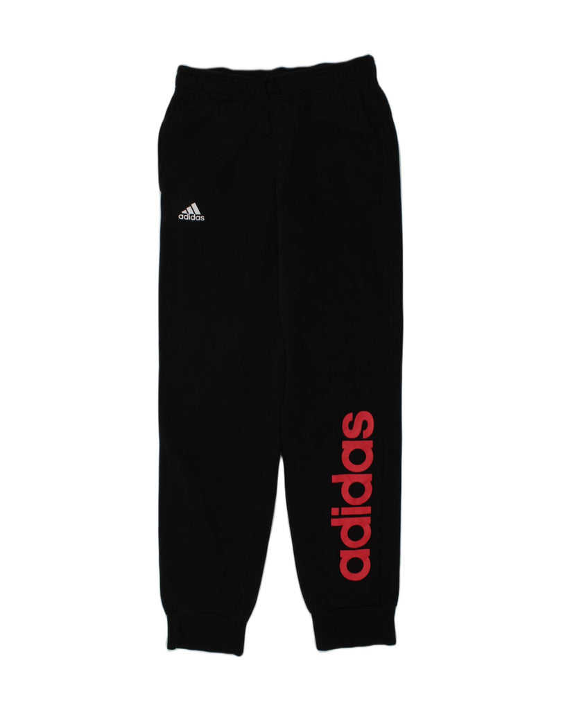 ADIDAS Girls Graphic Tracksuit Trousers Joggers 13-14 Years Black | Vintage Adidas | Thrift | Second-Hand Adidas | Used Clothing | Messina Hembry 