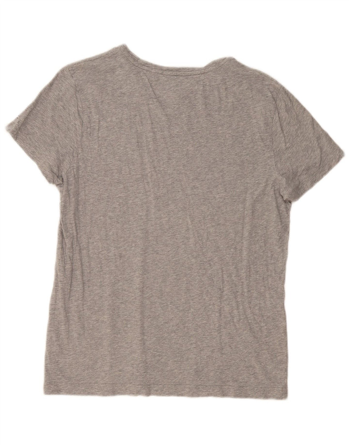 Tommy Hilfiger Womens Graphic T-Shirt Top Large Grey Cotton
