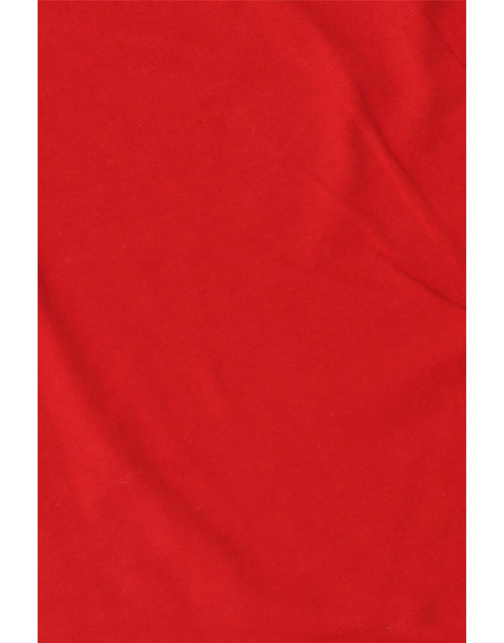 Vans Womens Graphic T-Shirt Top UK 14 Large Red Cotton