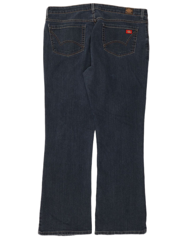 Dickies Womens Bootcut Jeans US 16 2XL W36 L33 Blue Cotton