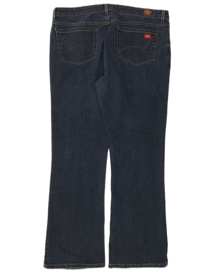 Dickies Womens Bootcut Jeans US 16 2XL W36 L33 Blue Cotton