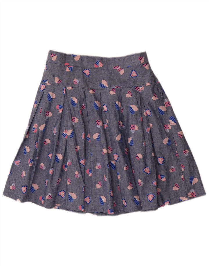 Vintage Womens 2 Piece Skirt Set Medium W32 Blue Geometric