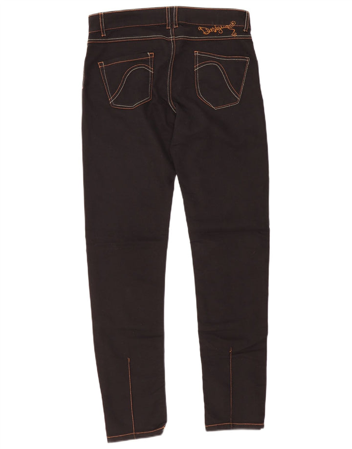 Desigual Womens Slim Casual Trousers W30 L30 Black