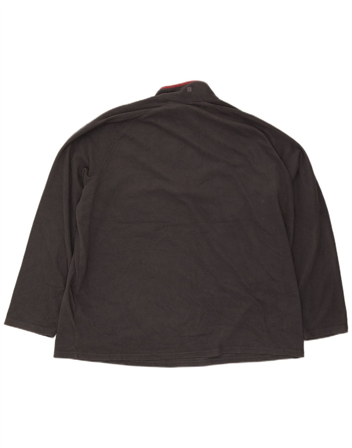 Mountain Warehouse Mens Zip Neck Fleece Jumper 3XL Grey Polyester