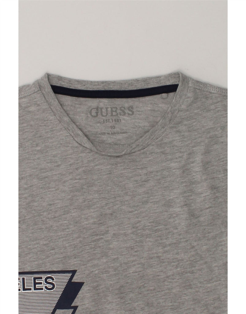 GUESS Boys Graphic T-Shirt Top 9-10 Years Grey Cotton | Vintage Guess | Thrift | Second-Hand Guess | Used Clothing | Messina Hembry 