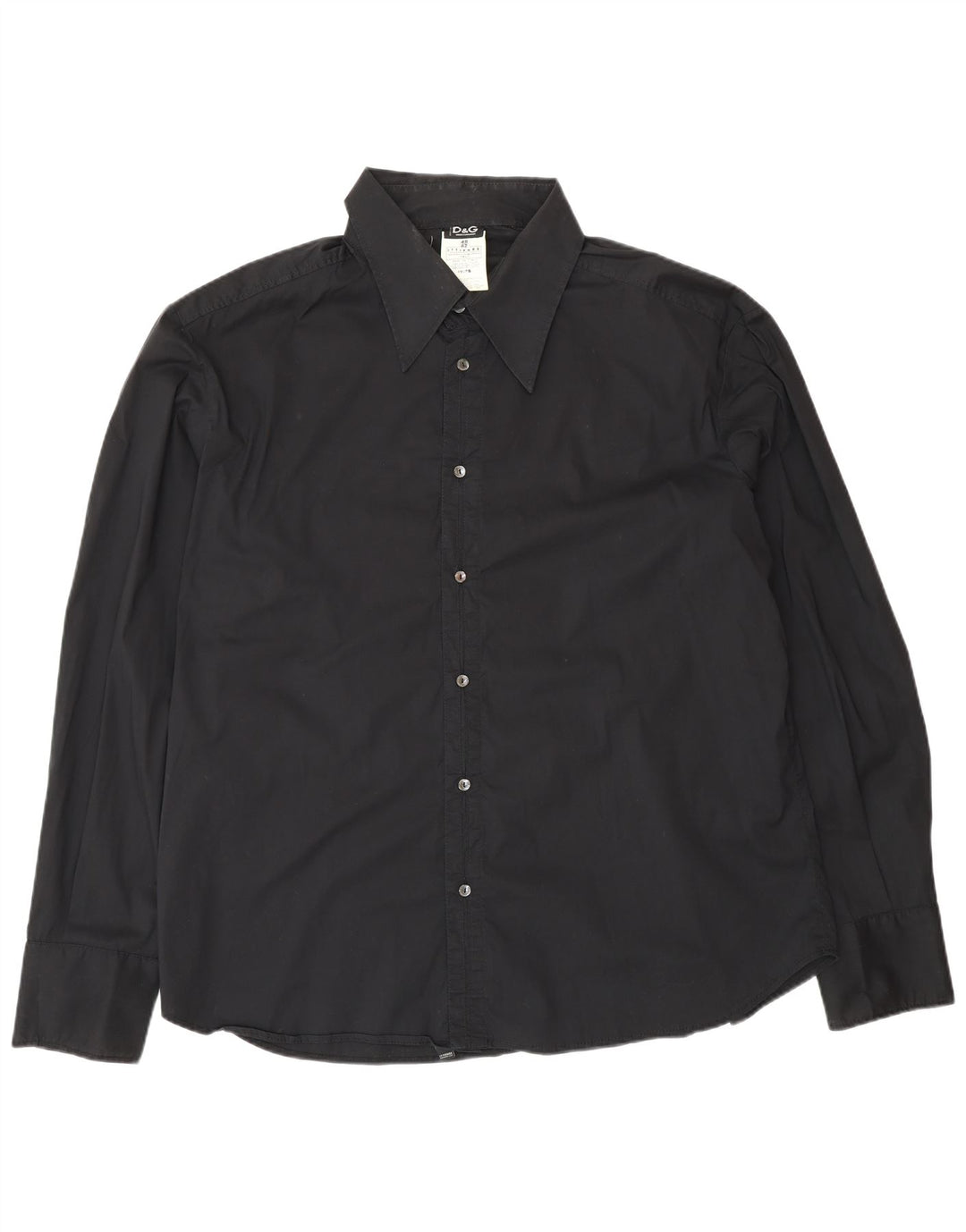 Dolce & Gabbana Mens Shirt Size 48 2XL Black Cotton