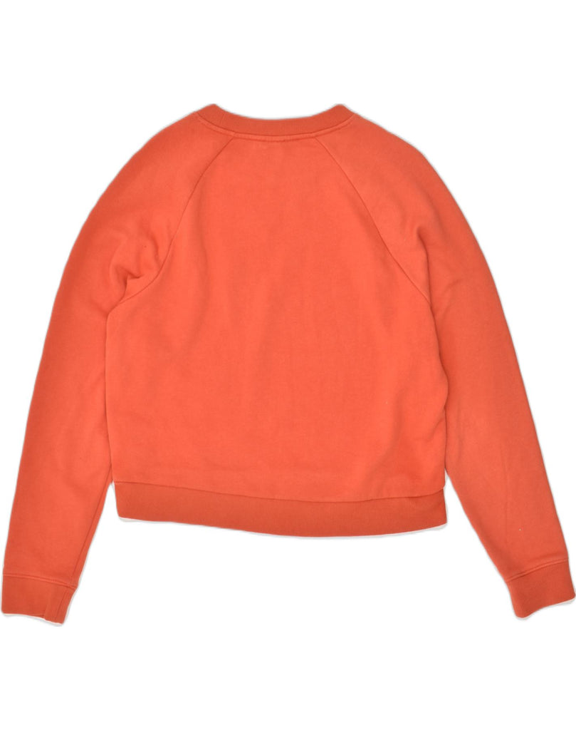 VANS Womens Graphic Sweatshirt Jumper UK 8 Small Orange Cotton | Vintage Vans | Thrift | Second-Hand Vans | Used Clothing | Messina Hembry 