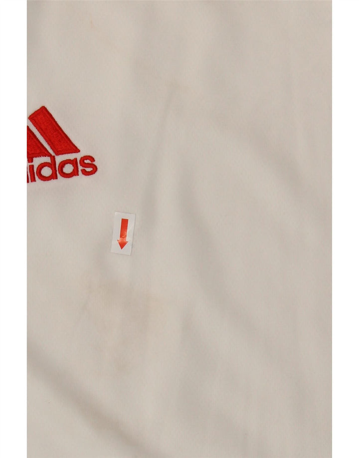 Adidas Mens Climalite T-Shirt Top 2XL White Polyester