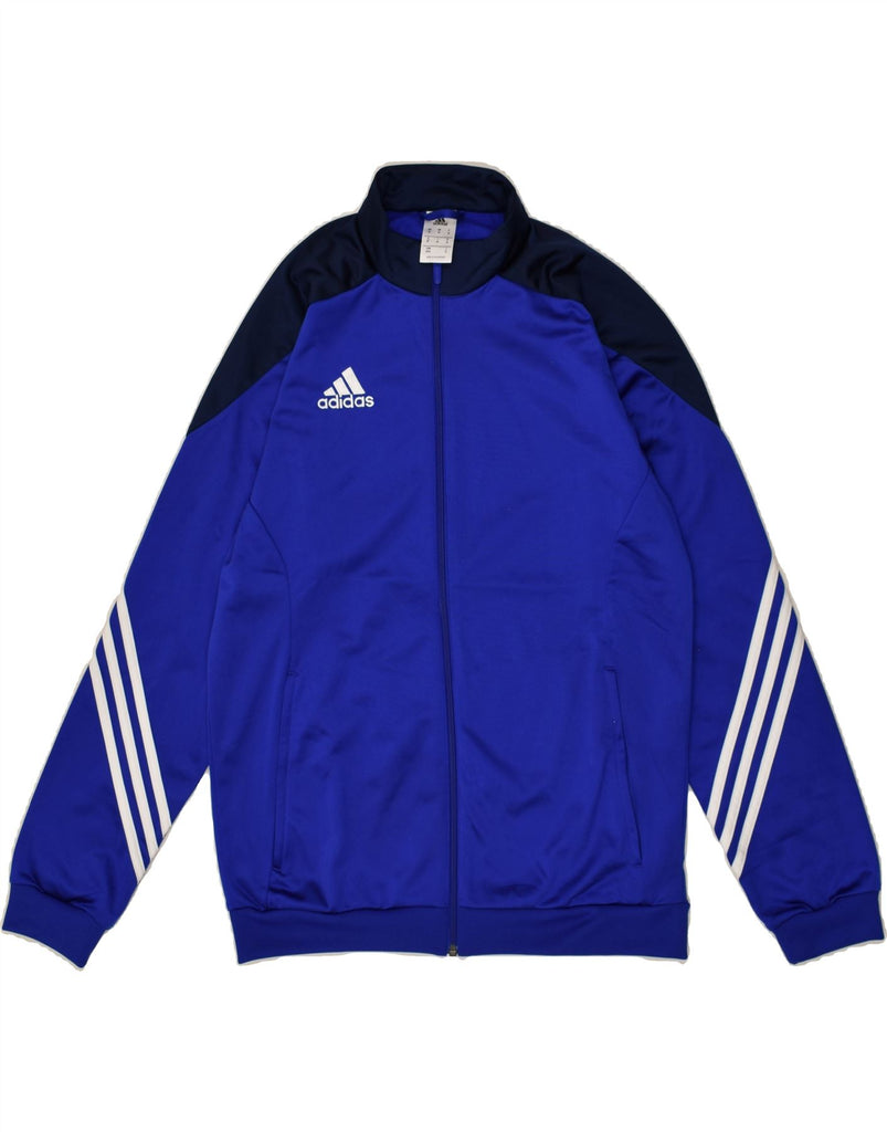 ADIDAS Mens Tracksuit Top Jacket Medium Blue Polyester | Vintage Adidas | Thrift | Second-Hand Adidas | Used Clothing | Messina Hembry 