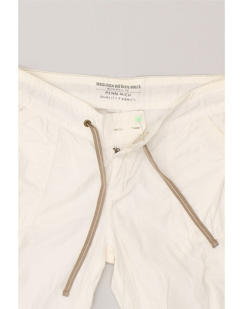 WOOLRICH Mens Straight Cargo Trousers W29 L34 Off White | Vintage Woolrich | Thrift | Second-Hand Woolrich | Used Clothing | Messina Hembry 