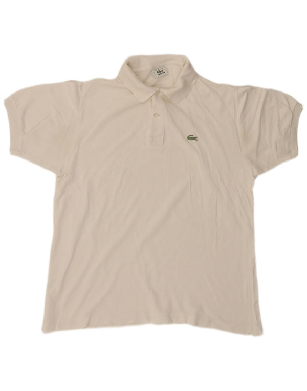 LACOSTE Mens Polo Shirt Size 5 Large Beige