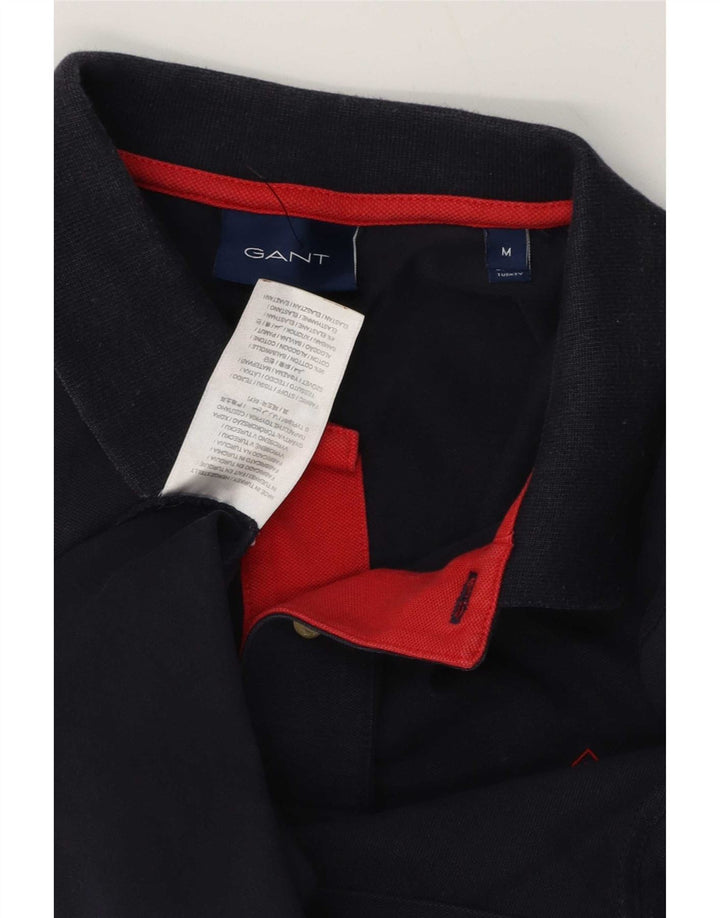 Gant Mens Polo Shirt Medium Navy Blue Cotton