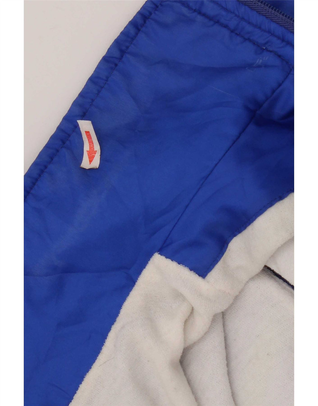 Vintage Mens Tracksuit Top Jacket XL Blue Geometric Polyester