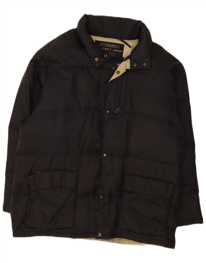 Mash Mens Hooded Padded Jacket UK 42 XL Black