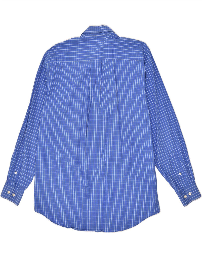 NAUTICA Mens Shirt Size 15 1/2 Medium Blue Check Cotton | Vintage Nautica | Thrift | Second-Hand Nautica | Used Clothing | Messina Hembry 