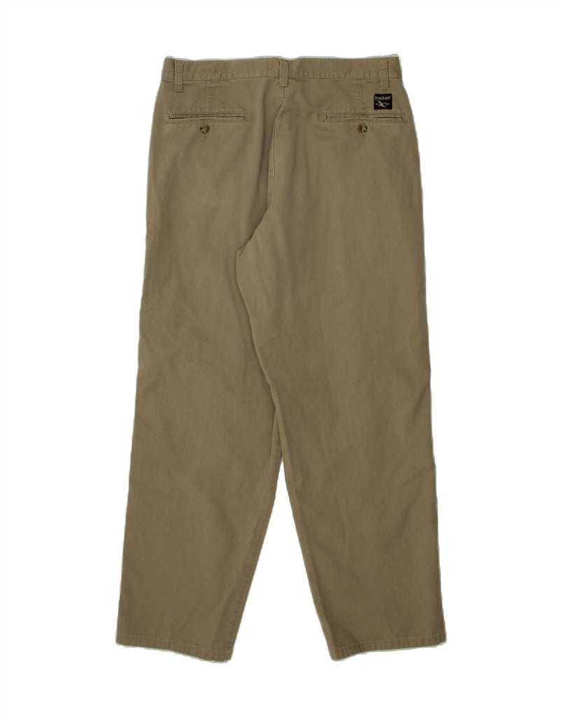 EDDIE BAUER Mens Relaxed Fit Chino Trousers W35 L30 Beige Cotton Vintage Eddie Bauer and Second-Hand Eddie Bauer from Messina Hembry 