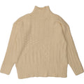MARKS & SPENCER Womens Turtle Neck Jumper Sweater UK 16 Large Off White Vintage Marks & Spencer and Second-Hand Marks & Spencer from Messina Hembry 