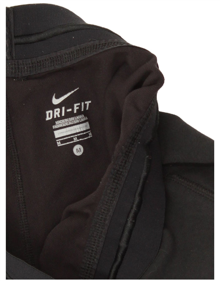 Nike Womens Dri Fit Graphic Capri Tracksuit Trousers UK 12 Medium  Black